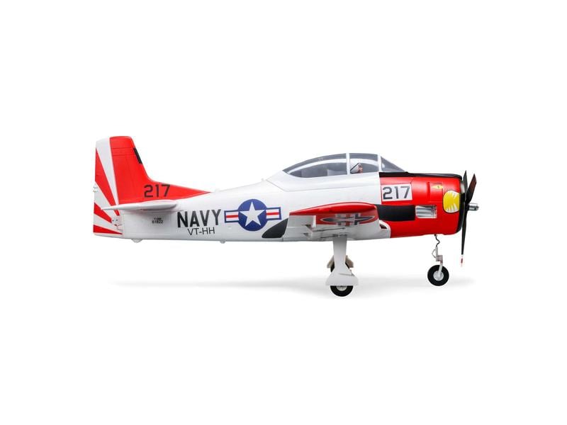 E-flite Warbird T-28 Trojan 1.2 m, Smart BNF Basic T-28 Trojan mit Einziehfahrwerk und Spektrum Smart Technik