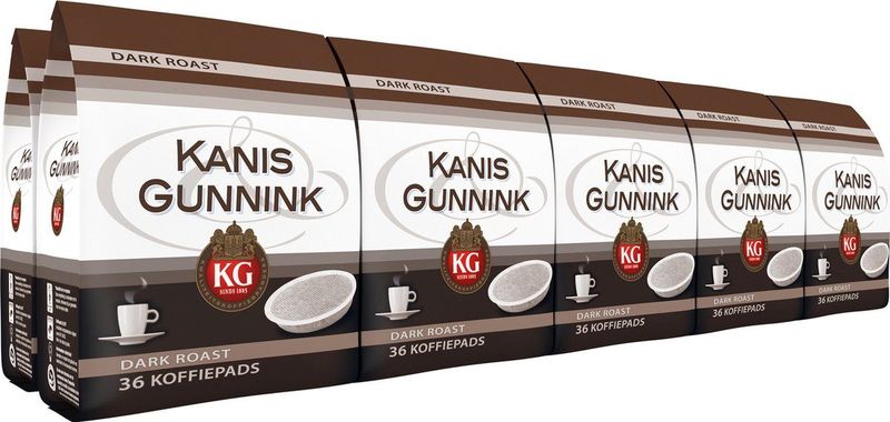 Kanis & Gunnink Dark Roast koffiepads - 10 x 36 pads