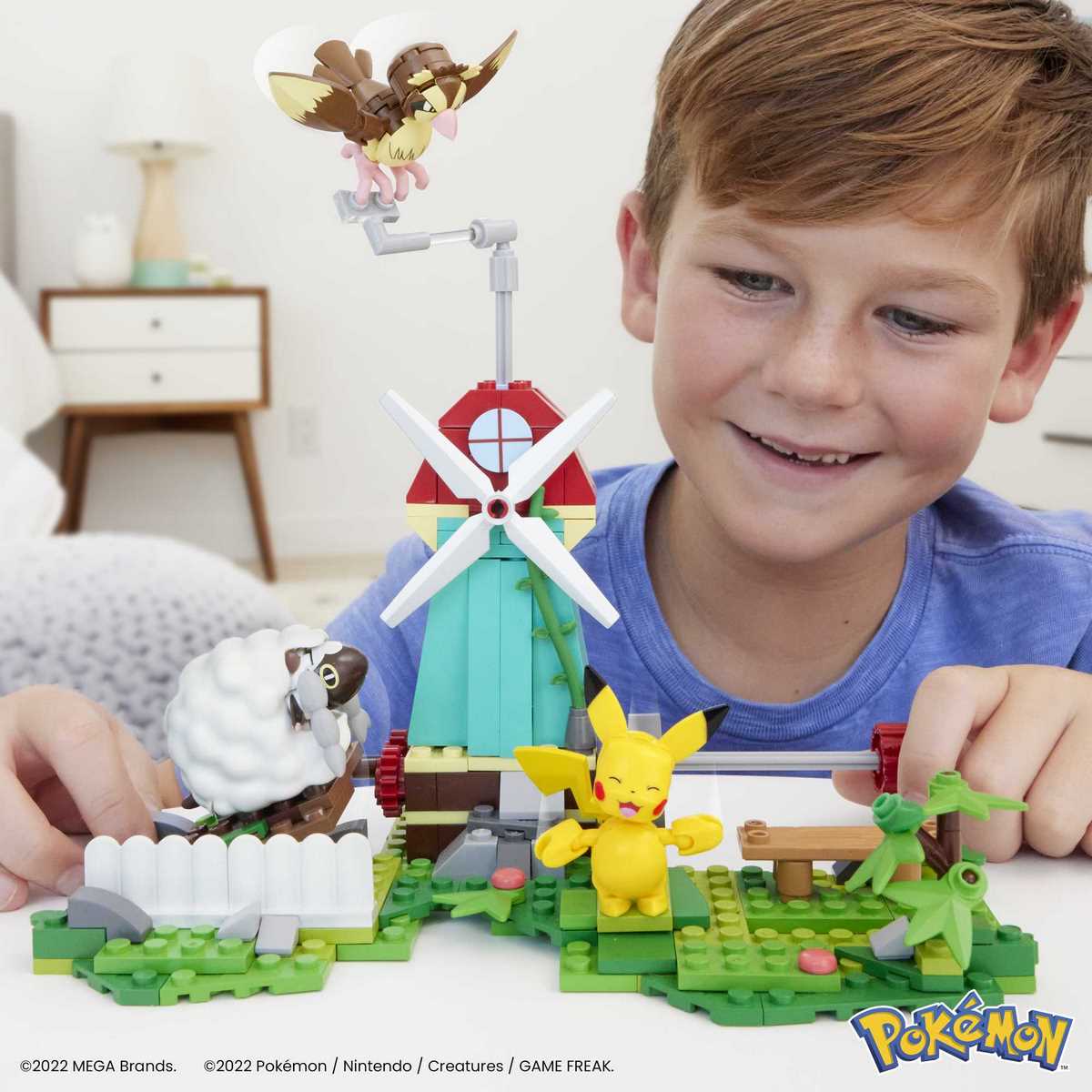 Pikachu, Roocoule et Moumouton - Moulin à la campagne