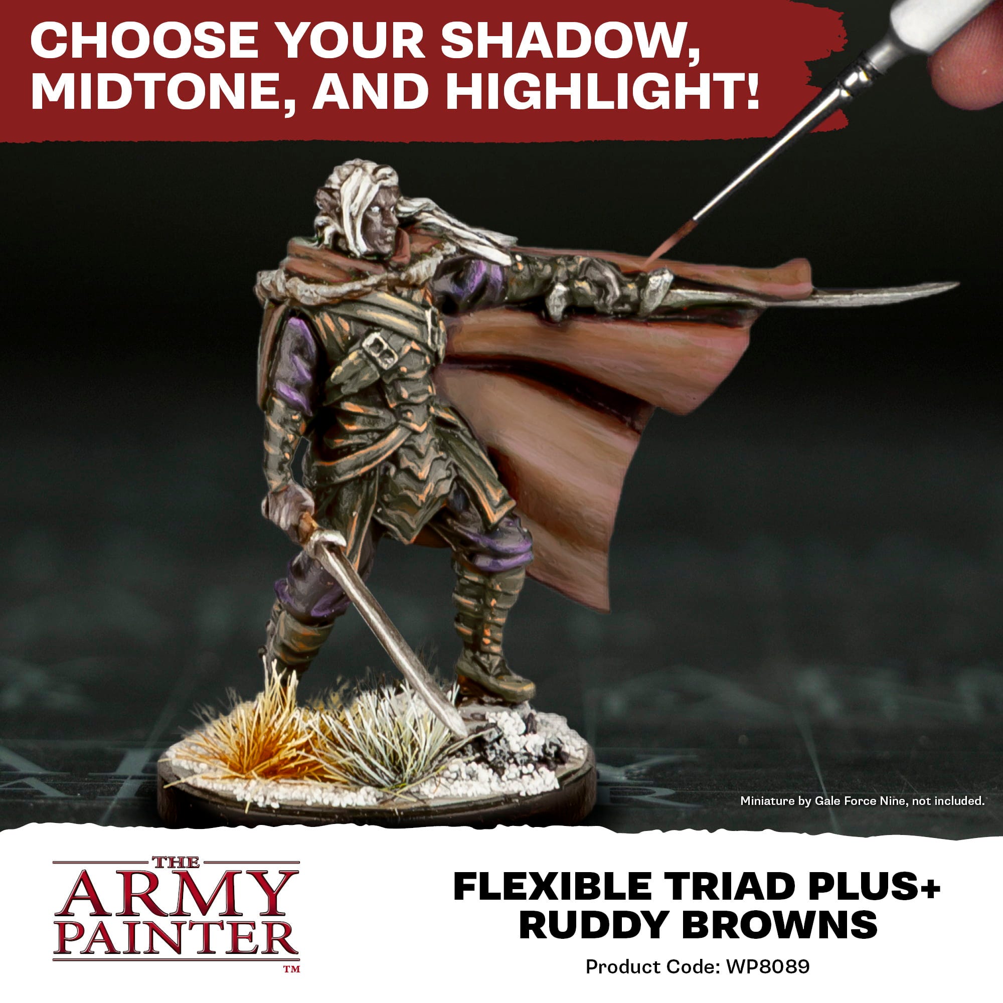 The Army Painter  Warpaints Fanatic: Ruddy Browns Flexible Triad PLUS+    Erdige Tiefe mit Charakter