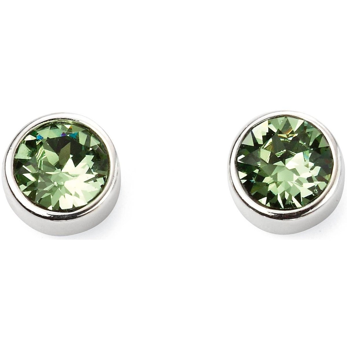 Boucle d'oreille pierre d'août en argent 925/1000