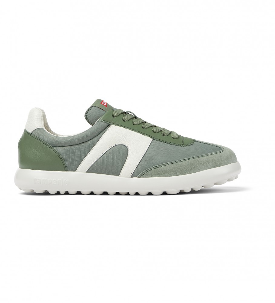 Tênis de couro Camper com detalhes em verde (tamanho XLF)