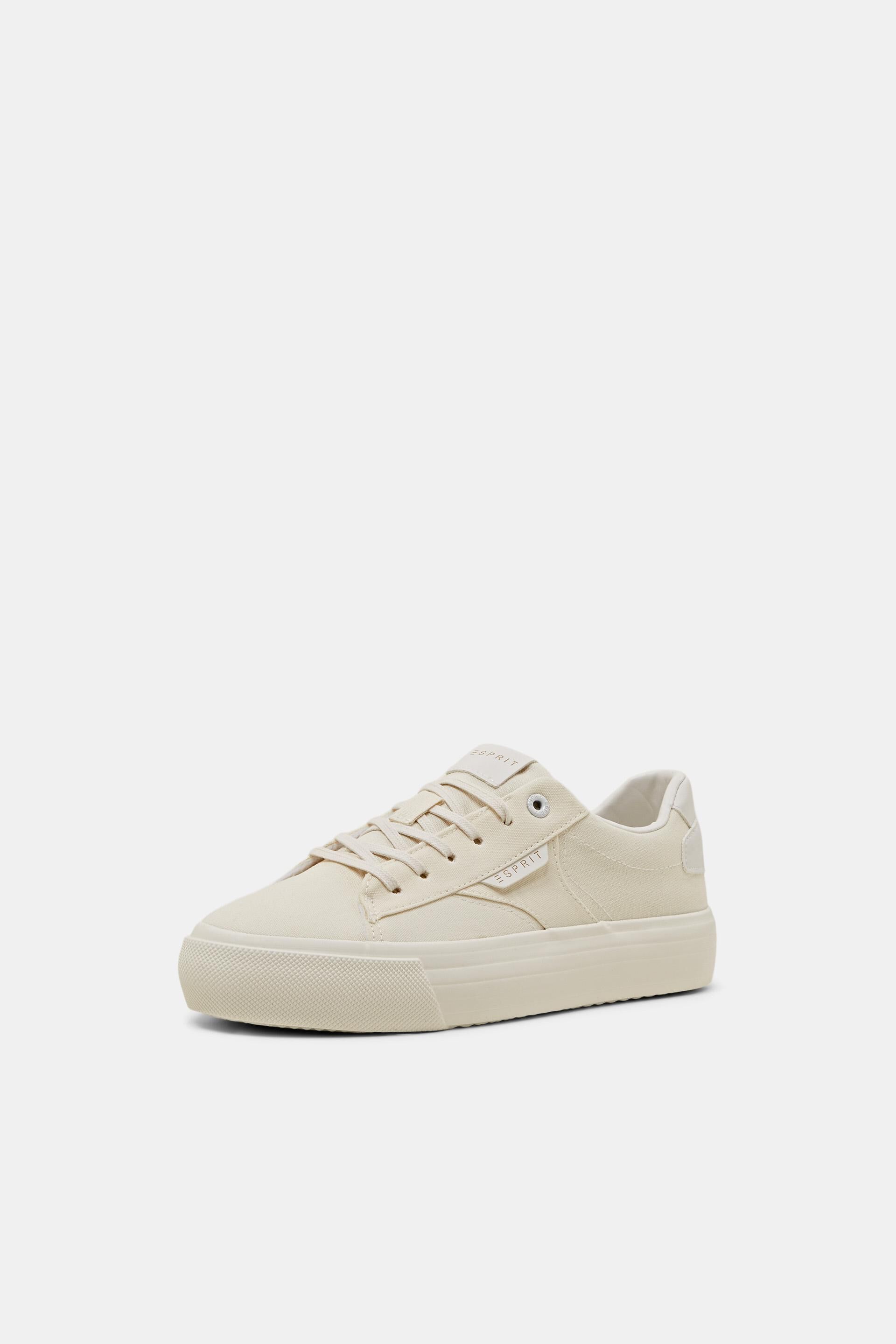 Sneakers en toile dotées d’une semelle à plateau