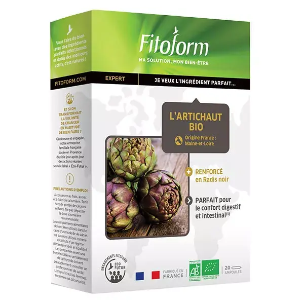 Fitoform Alcachofra Orgânica 20 ampolas