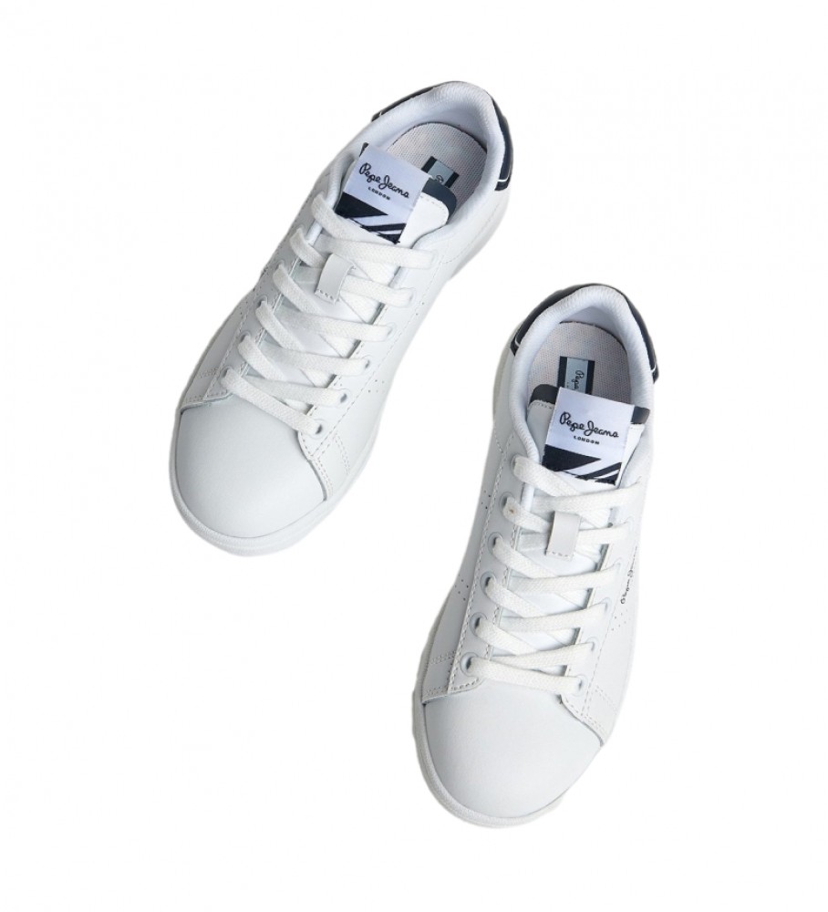 Tênis Pepe Jeans Player Basic B de couro branco