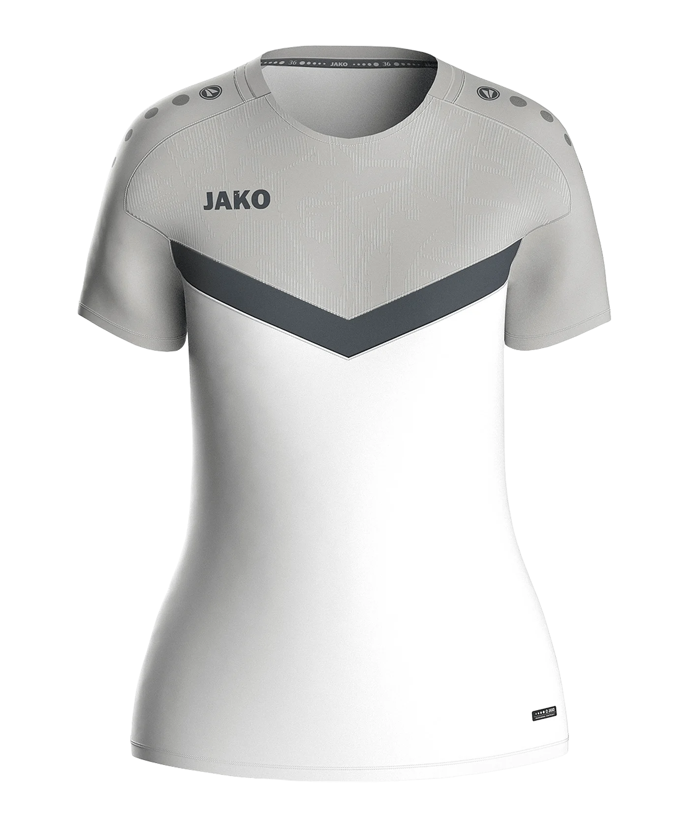JAKO Iconic T-Shirt Damen Weiss Grau F016
