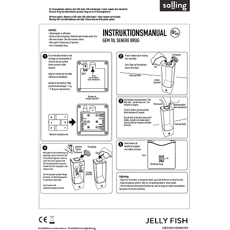 Salling vandmand lampe - farveskift