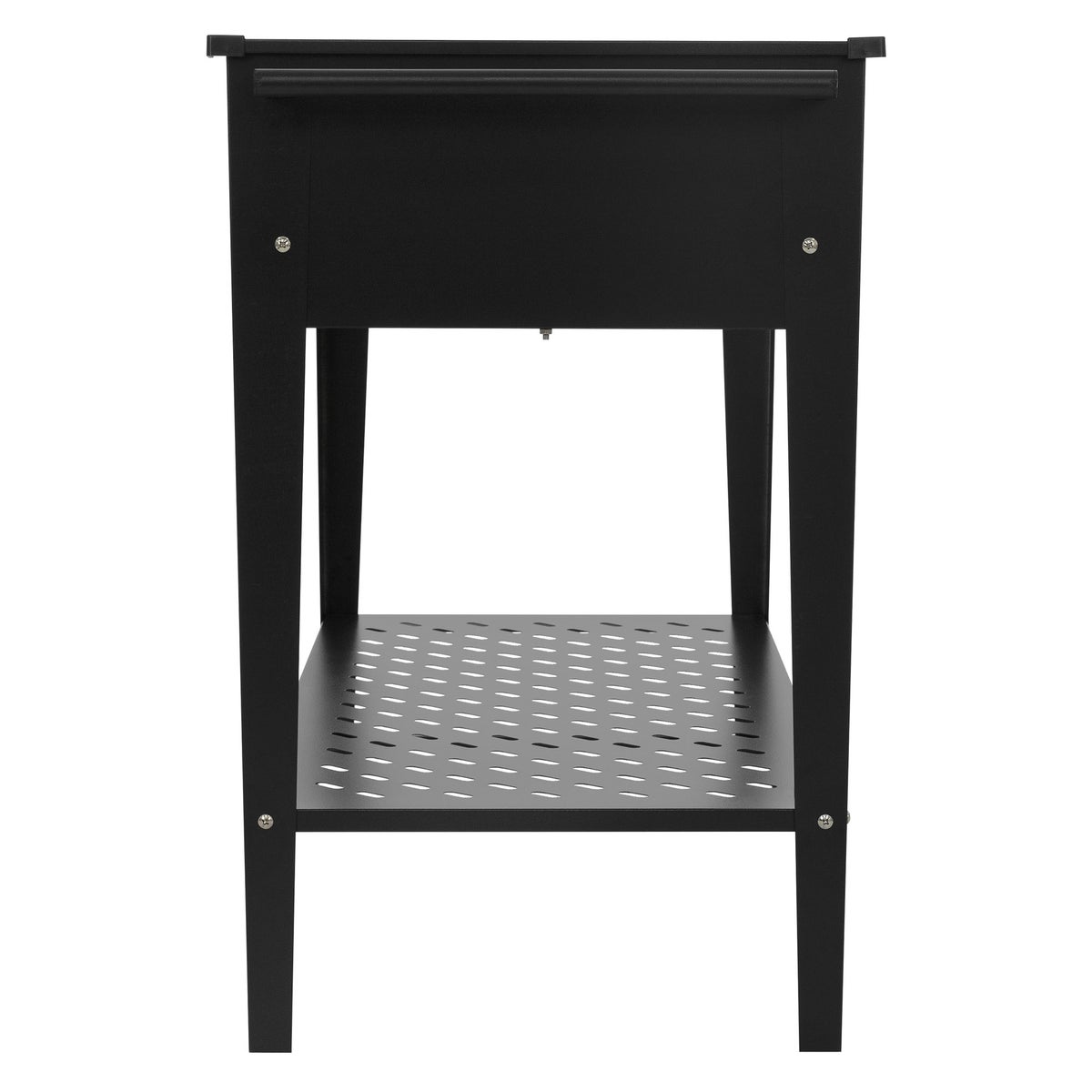 ML-Design Metalen verhoogde tuinbak, mobiel, 98x50x79,5 cm, zwart, mobiele plantenbak met plank, wielen en handvat, plantenbak voor tuin en balkon, tuinbak, groentebak, kruidenbak, bloembak, plantenbak