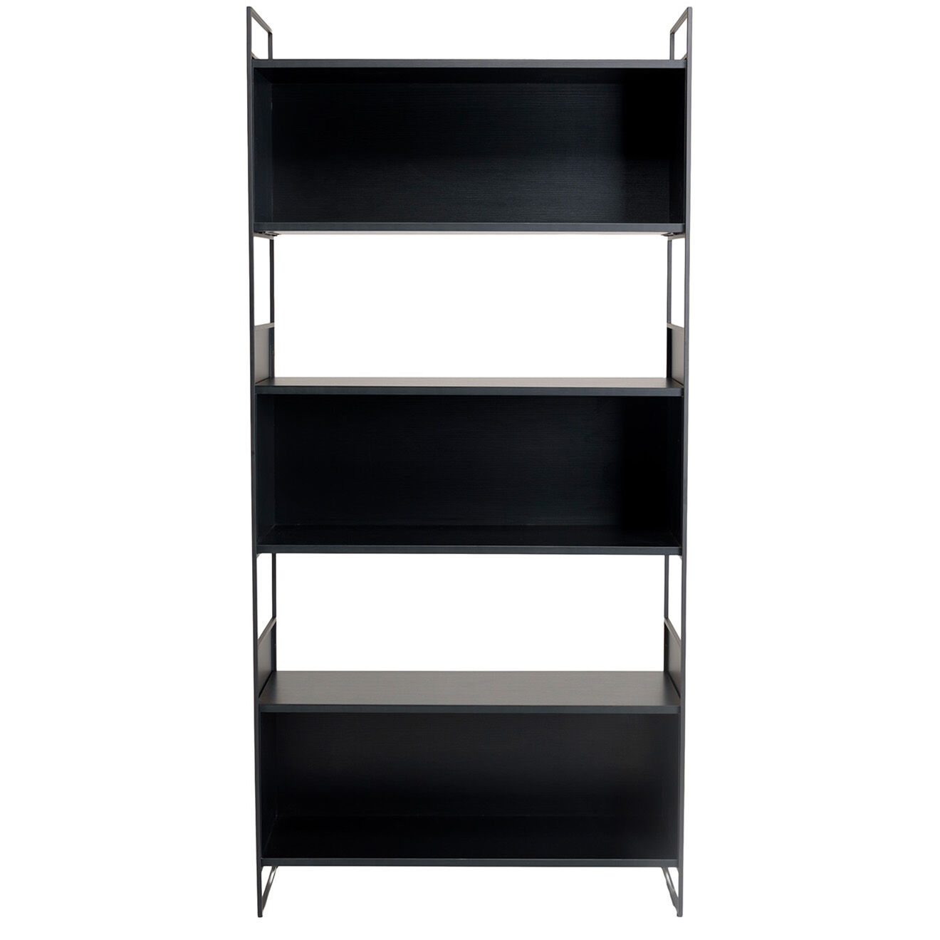 Macabane Étagère Daly noire - 90x35x190 cm