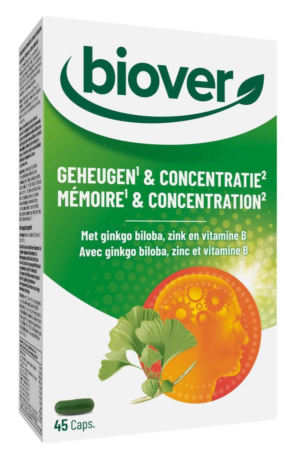 Biover Memória e Concentração 45 cápsulas