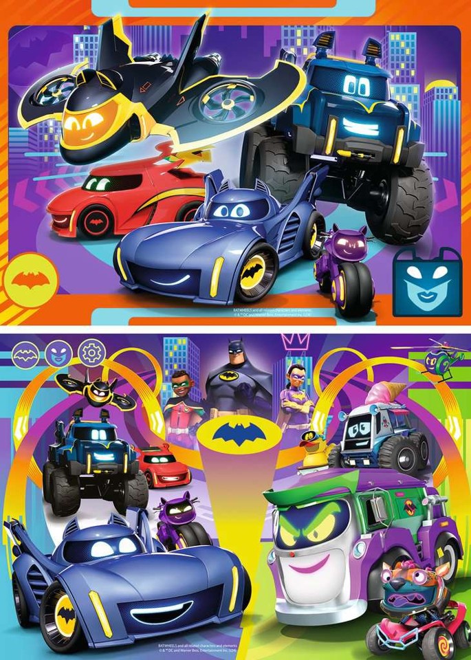 Ravensburger - Puslespil Batwheels 2x24 brikker