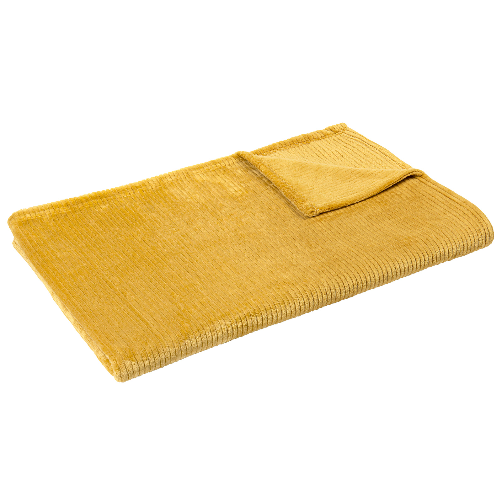 Luca Bessoni Flanelldecke - curry - 140x190 cm