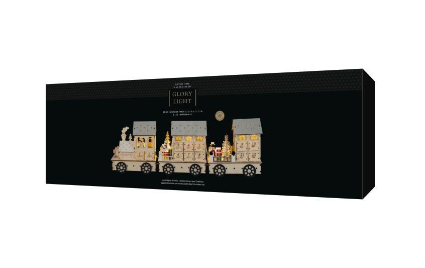 Adventskalender-Zahlen XMAS TrainLED Adventskalender