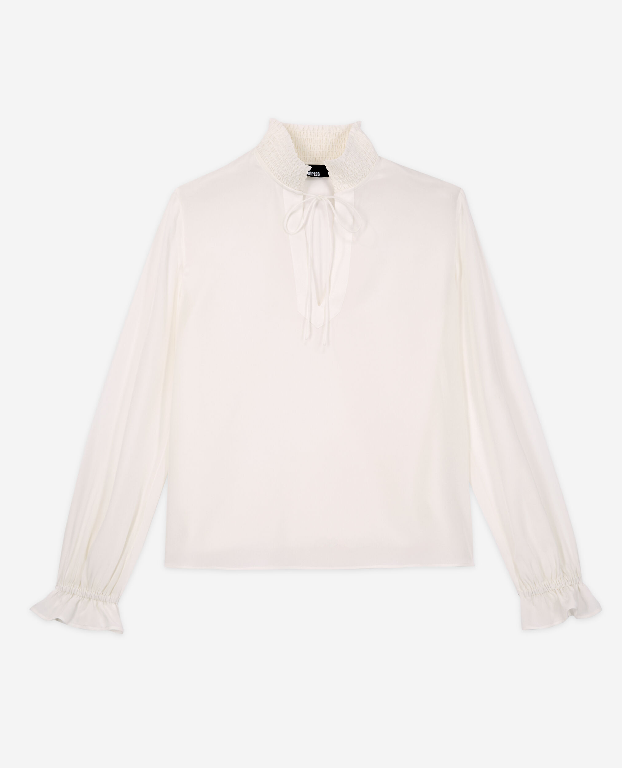 Blouse en soie écrue