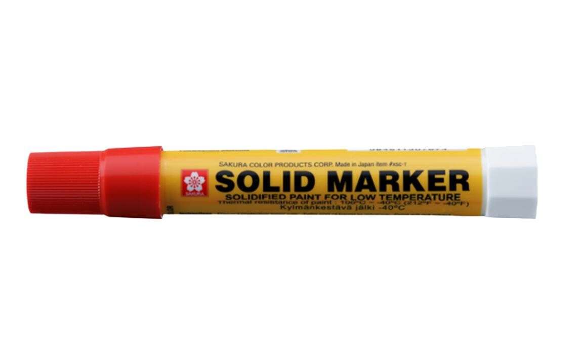 Permanent-Marker Solid Low Temperature RotSolidmarker für harte Jobs