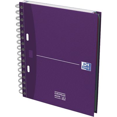 Oxford Europeanbook - Cahier A5 - 200 pages - petits carreaux (5x5 mm) - disponible dans différentes couleurs