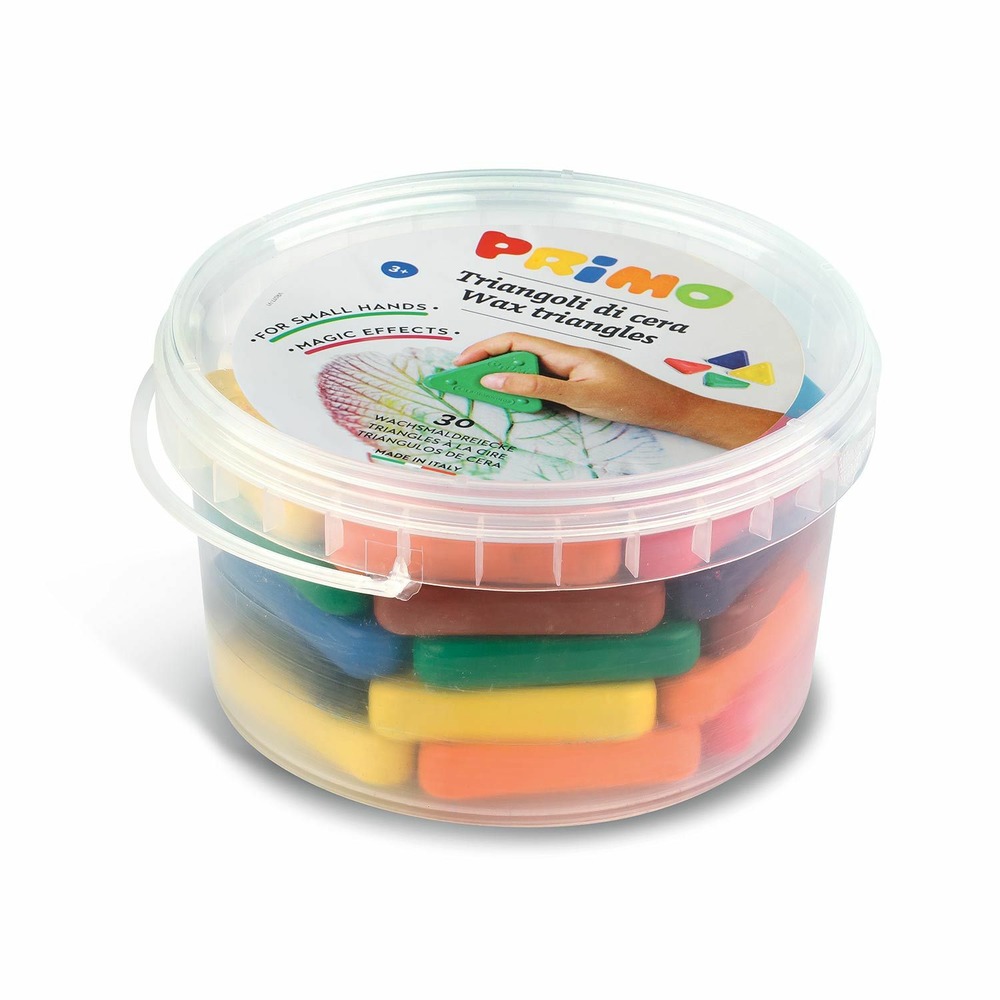 30 crayons de cire triangles