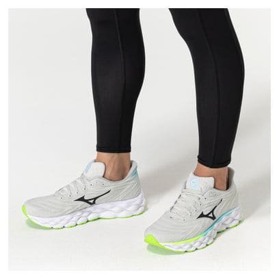Chaussures Running Mizuno Wave Sky 8 Blanc/Bleu/Vert Homme