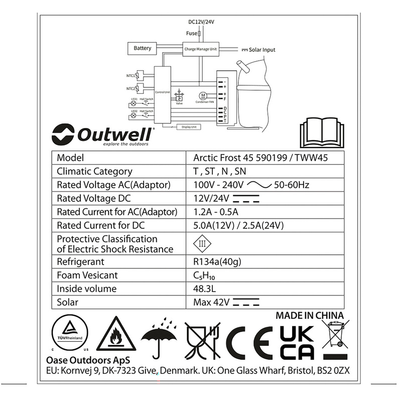 Outwell Arctic Frost 45 Kühlbox