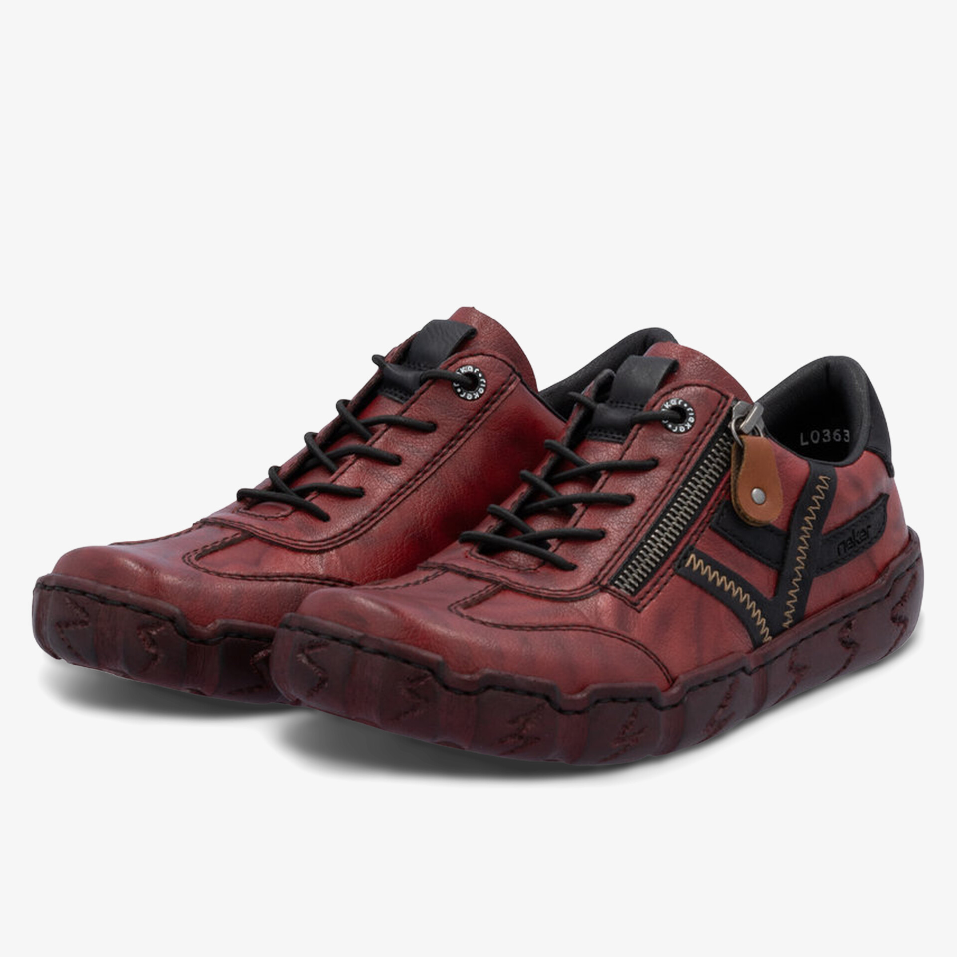 Rieker Damen Halbschuhe rot - Jetzt bei reno.de kaufen