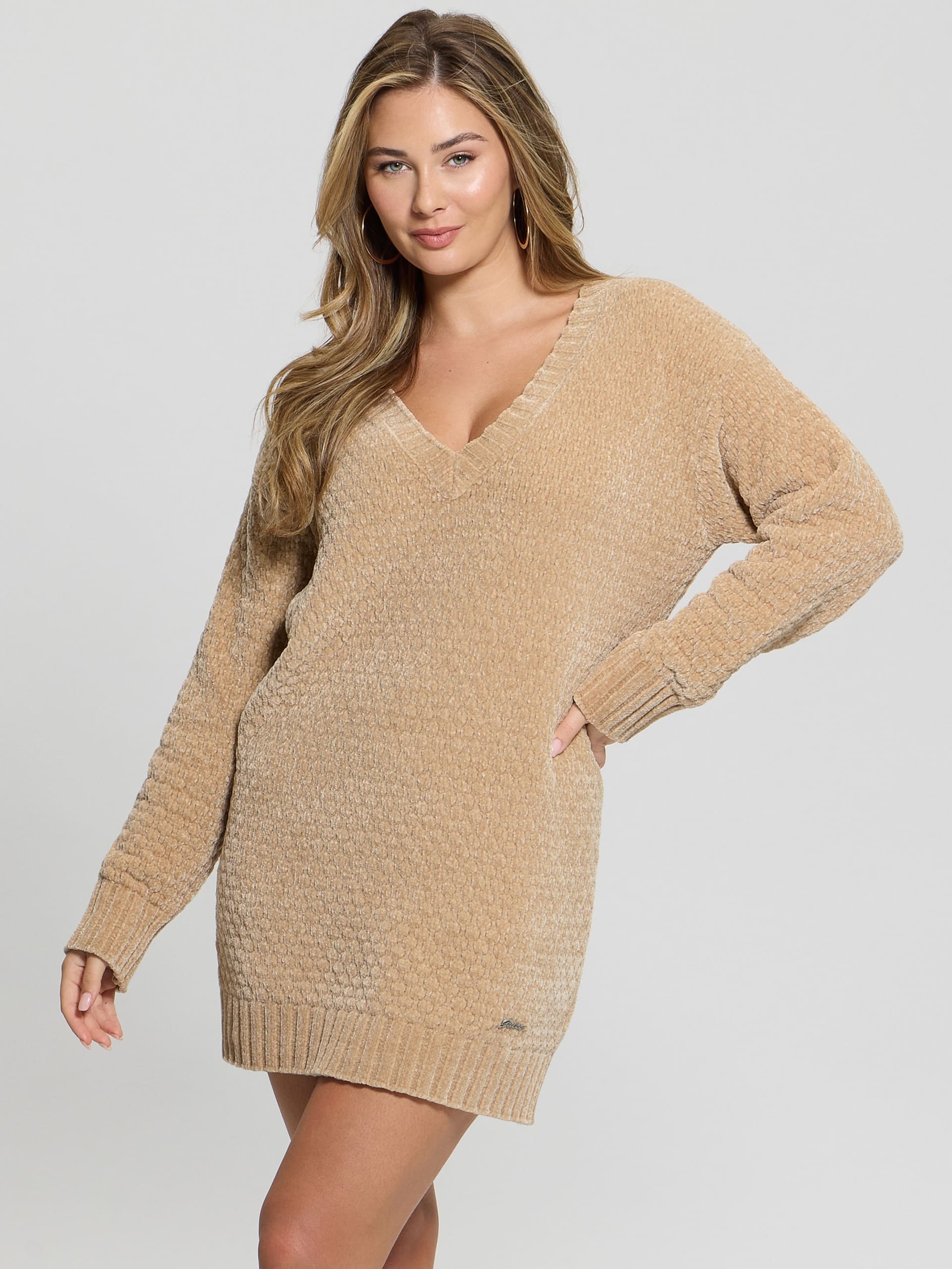 Suéter longo Eco Talia em chenille