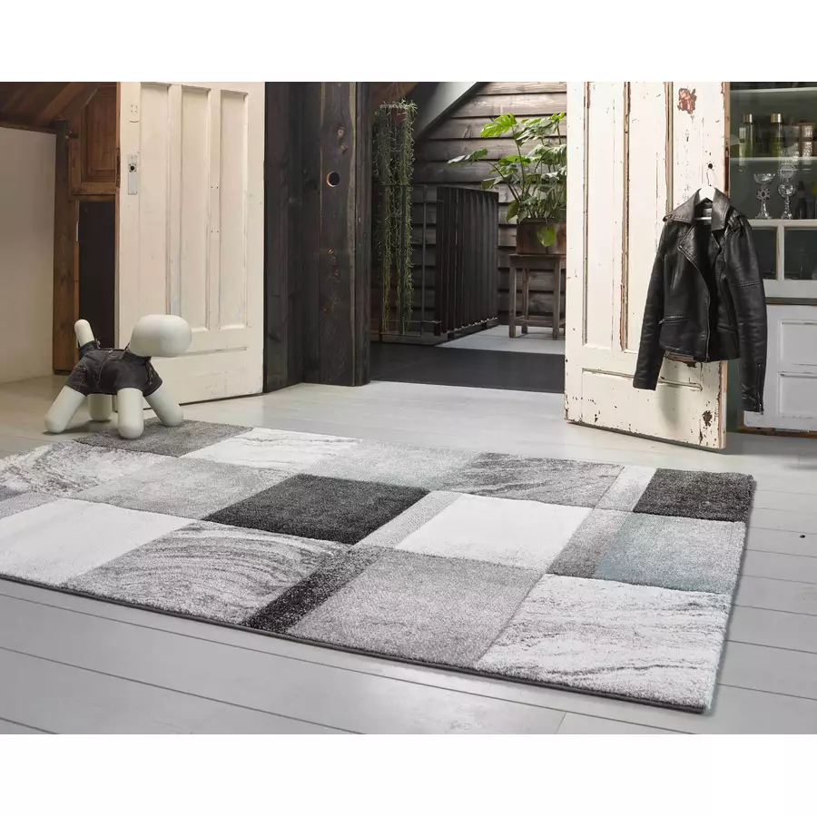 Wecon home Kurzflorteppich MIRAGE silber