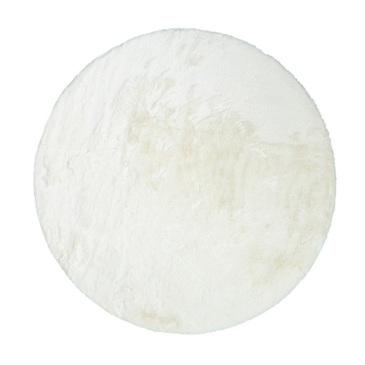 Rond Hoogpolig vloerkleed - Comfy Supreme Wit