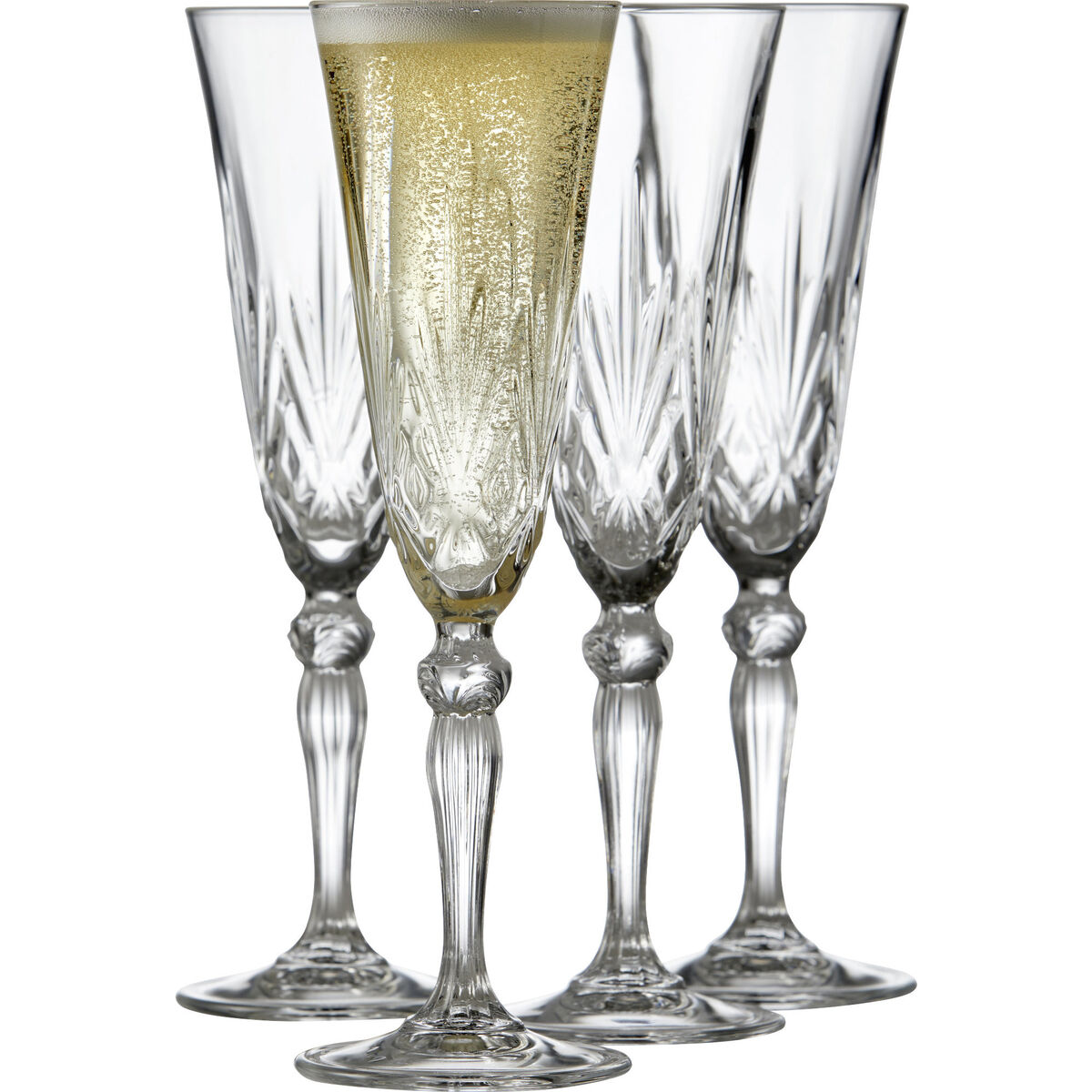Glass Champagne Melodia 16 cl 4 st