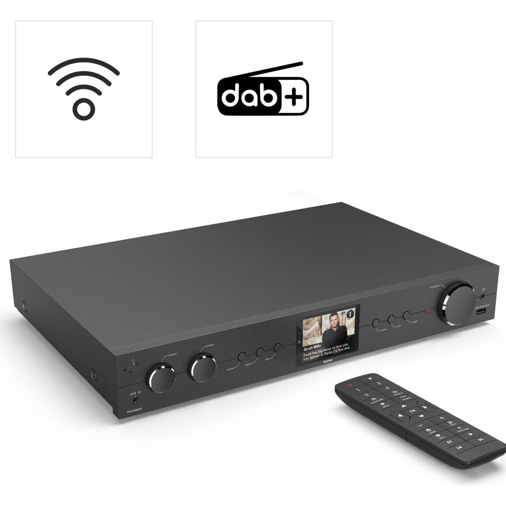 DIT2105SBTX HiFi-Tuner Digital- und Internetradio mit DAB /UKW/FM Bluetooth Lautsprecher Smart Speaker 2.8