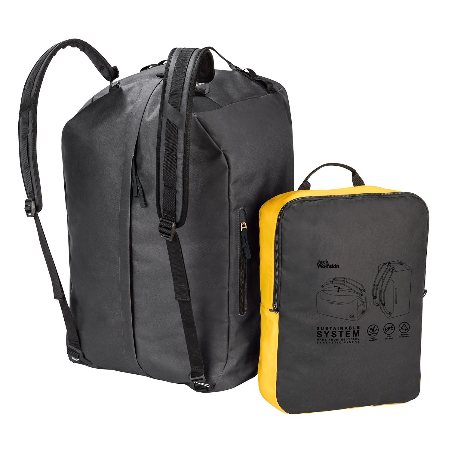 Jack Wolfskin Traveltopia Duffle 65 phantom