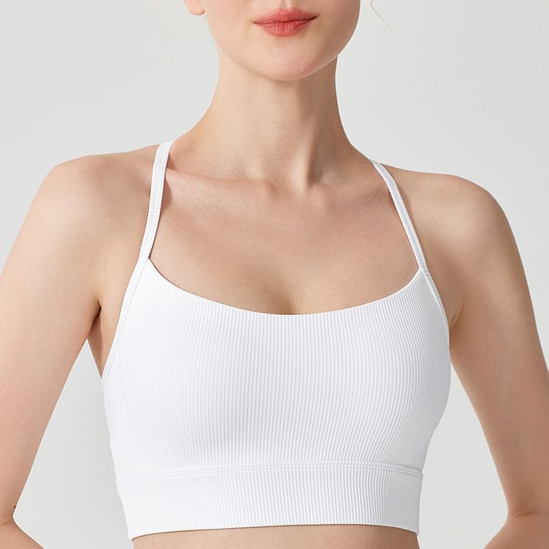 Runyz - Haltertop met open rug en effen padding