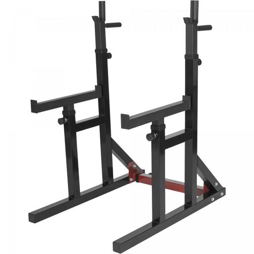 Suporte multifuncional Gorilla Sports com prateleiras ajustáveis