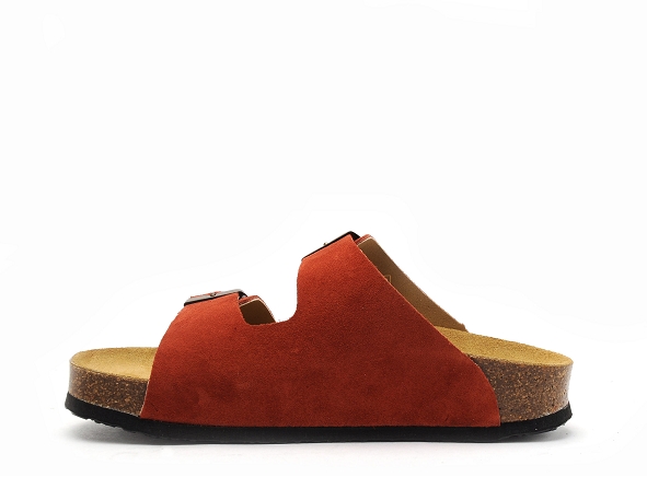 Plakton mules et sabots plats femme cp beta 340010 orange