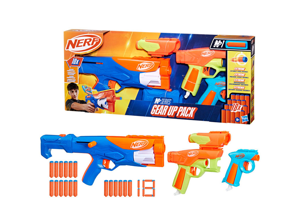 PACK DE LANÇADOES NERF GEAR UP