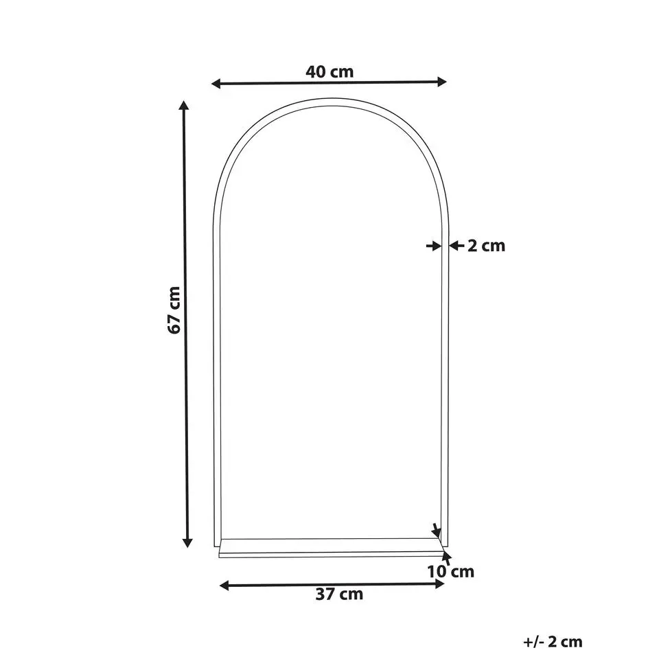 DOMME - Wandspiegel - Zilver - Glas