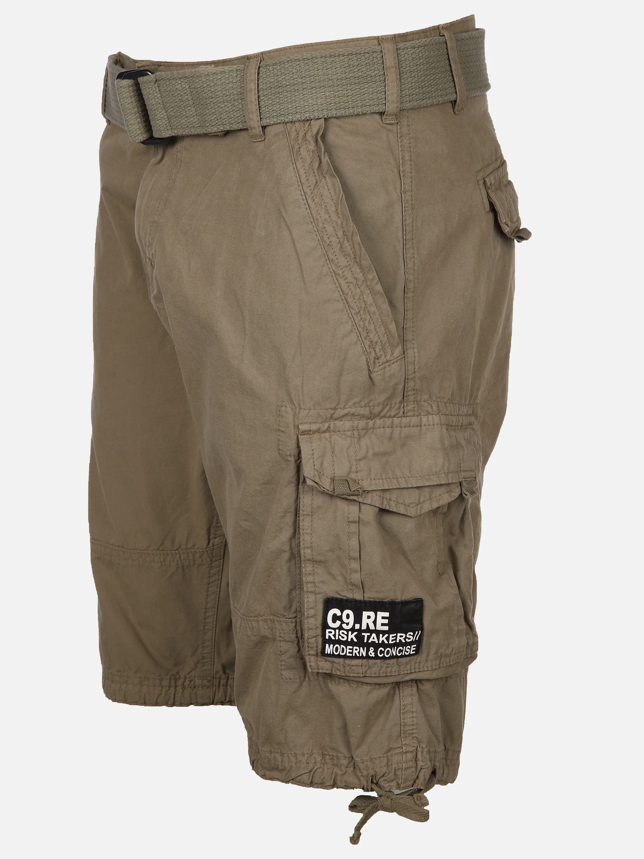 Herren Cargo Bermuda mit Gürtel