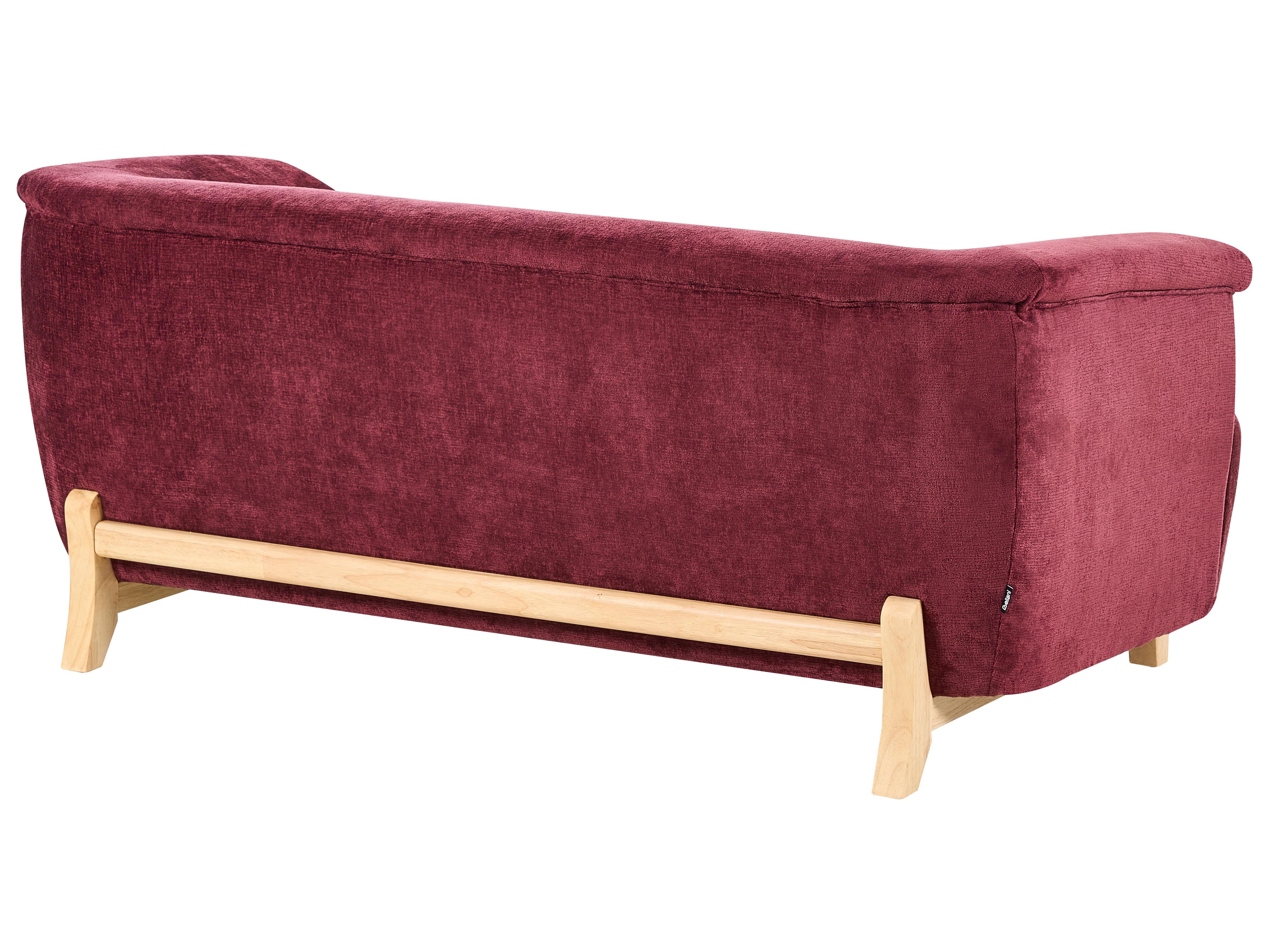 Bank 2-zits ALNOR Chenille Bordeauxrood