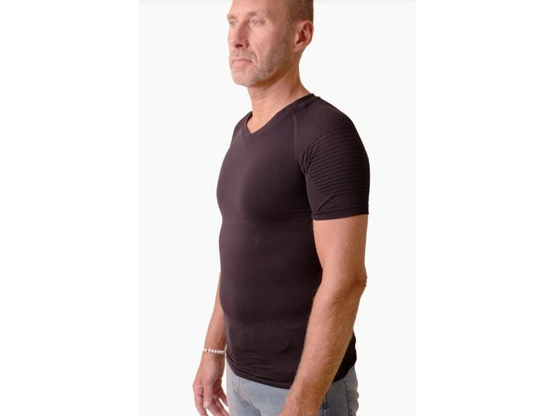 Anodyne Körperhaltung Shirt Herren, schwarz Grösse XL/XXL Haltungskorrigierendes Shirt für Herren