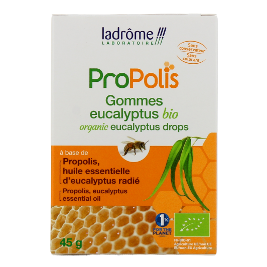 Ladrôme ProPolis Gommes Propolis Eucalyptus Bio 45g