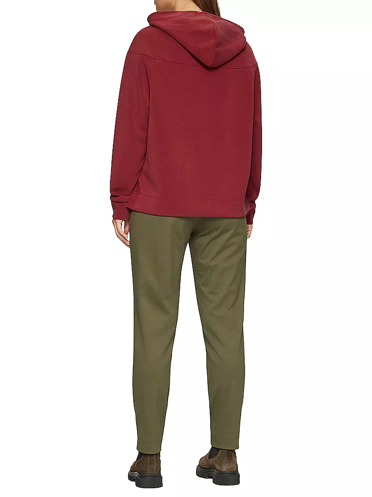 S.OLIVER Kapuzensweater - Hoodie dunkelrot