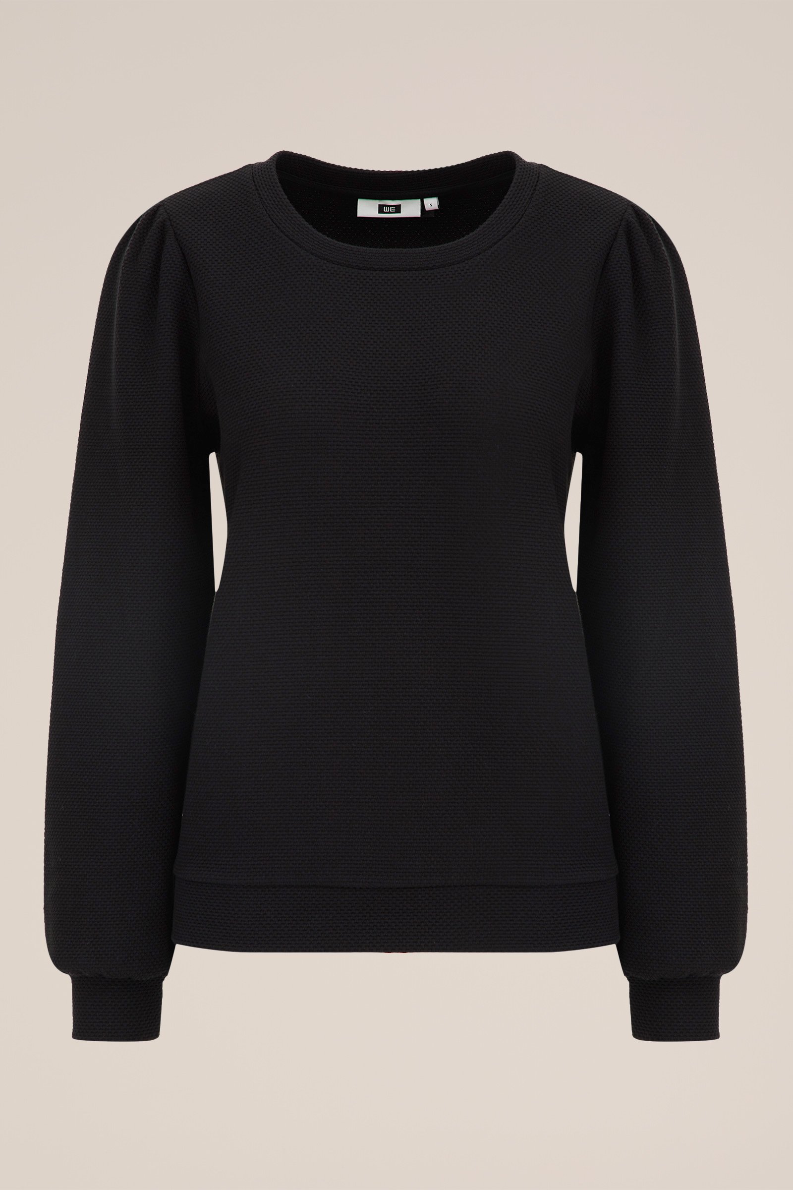 sweater met structuur WE Fashion Zwart