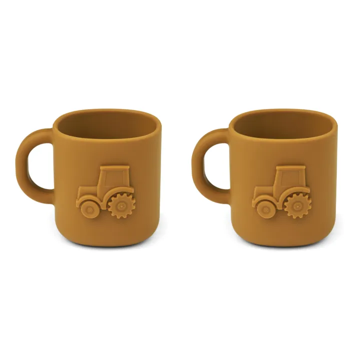 Liewood Tasses en silicone Chaves - Set de 2 | Golden caramel