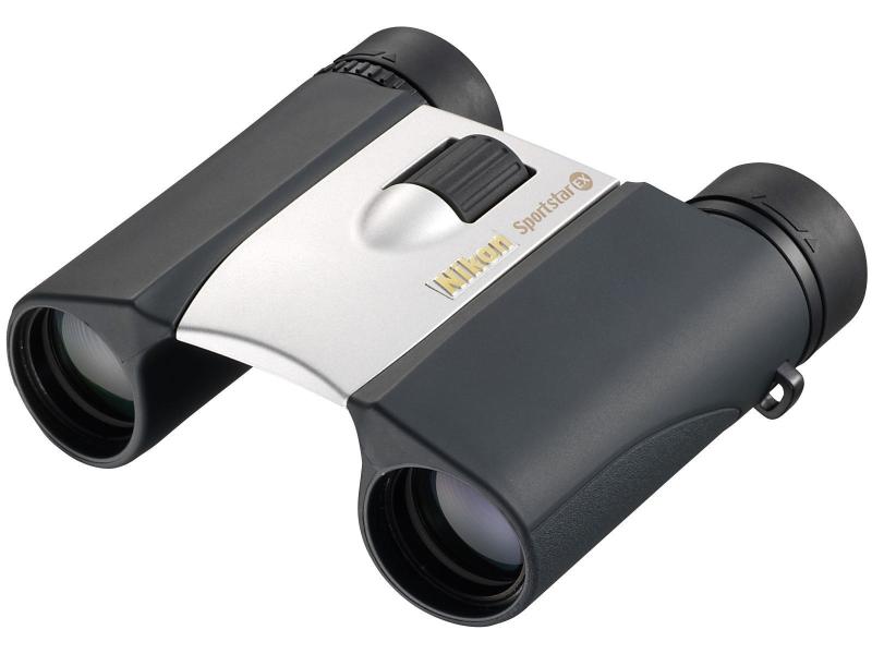 Nikon Fernglas Sportstar EX 10x25 DCF, silber Kompaktes und elegantes Fernglas, silber