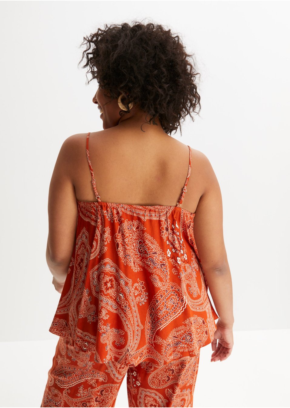 Top-blouse imprimé en viscose