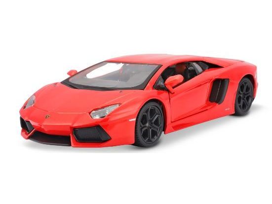 Maisto Sportwagen Lamborghini Aventador 1:24, Orange Sammlermodell im Massstab 1:24