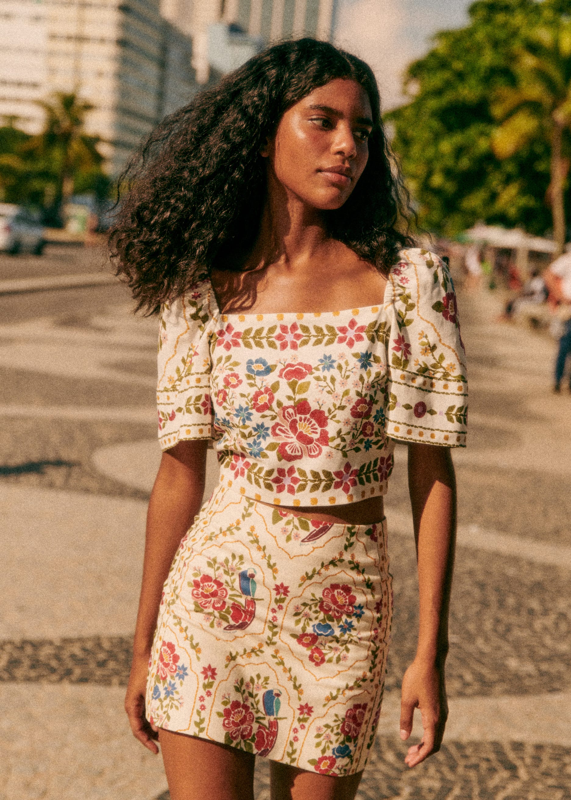 Jupe Malia - Sézane x FARM Rio - Jardim Romântico - E-SHOP/JUPES & SHORTS 5905657