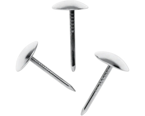 Zilverkleurige meubelspijkers, 15 mm, 50 stuks