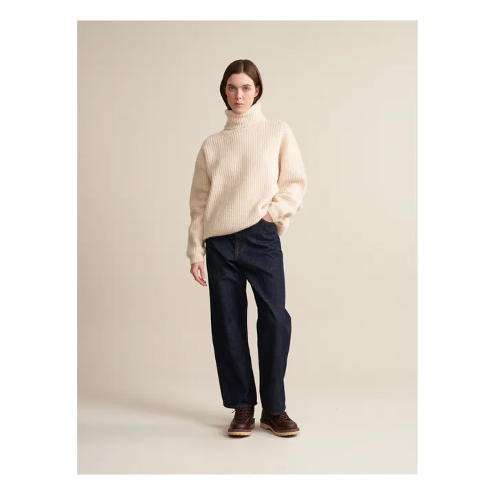 Bellerose Pull Garano Laine Mérinos Extra Fine et Alpaga - Collection Femme | Naturel