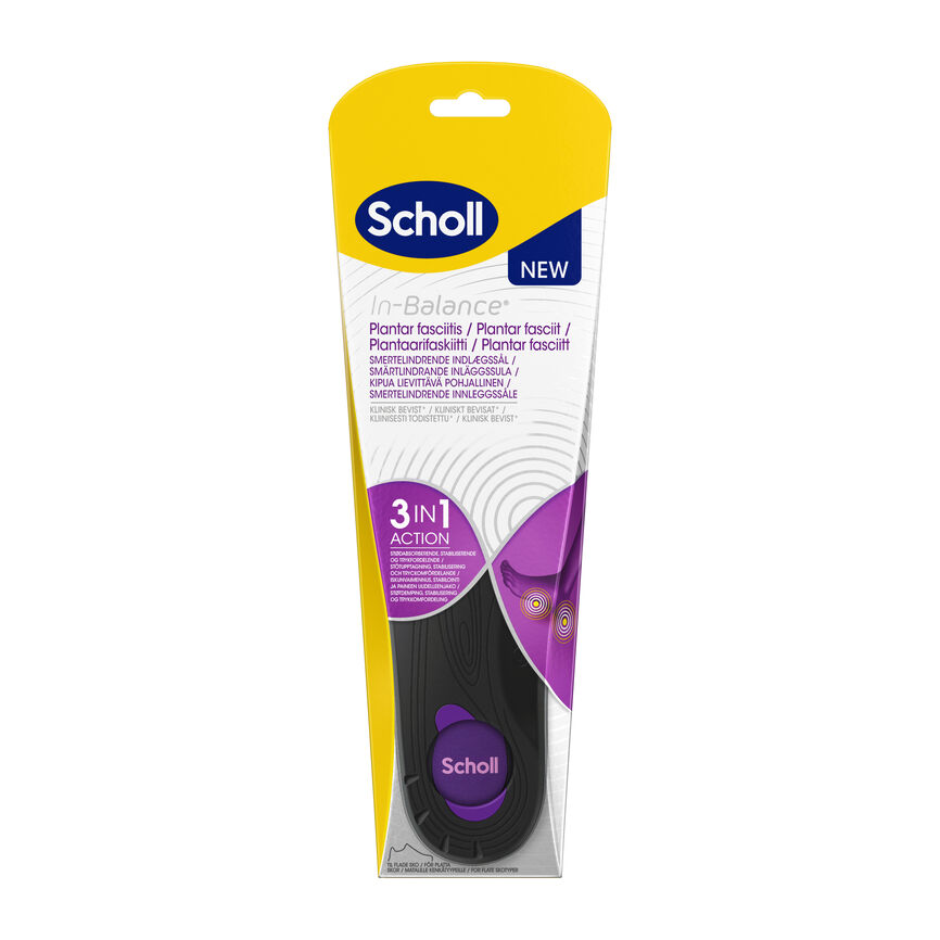 Scholl innleggsåle plantar fasciitt S 1 par