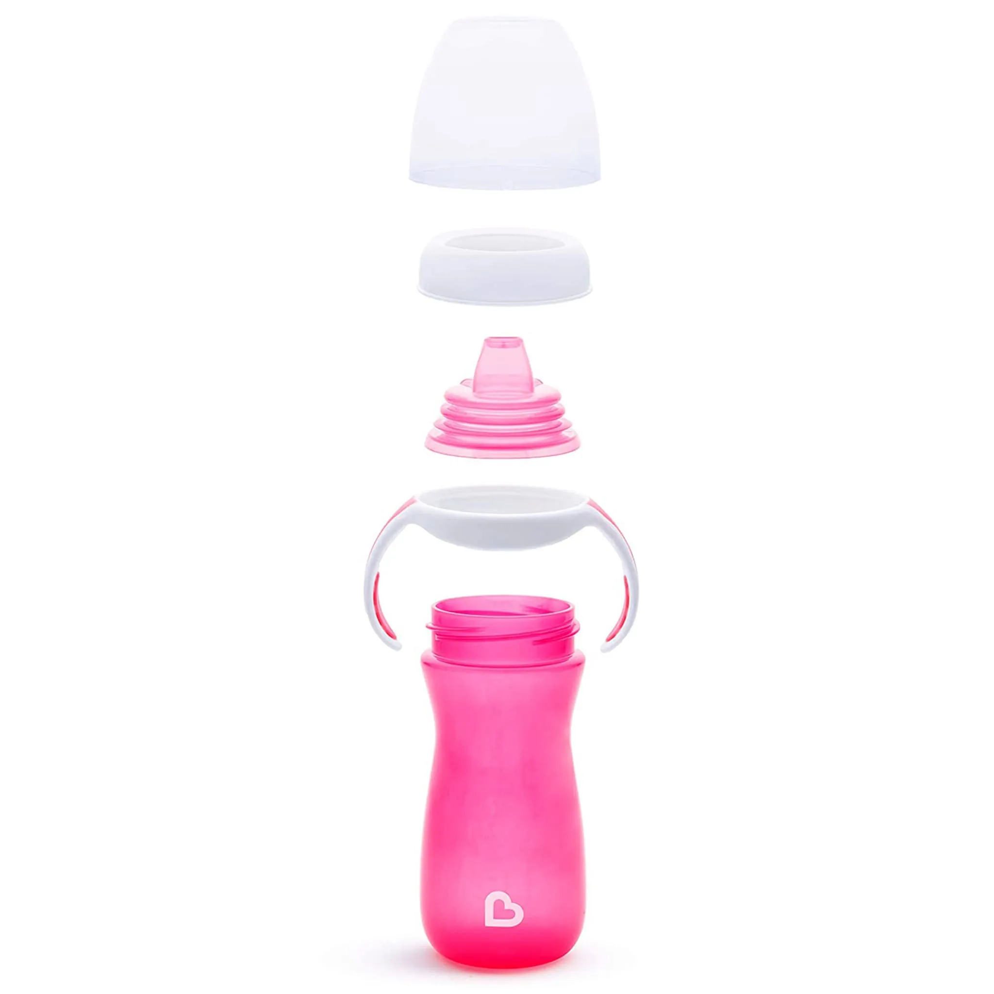 Munchkin Gobelet avec Poignée 10oz - Rose